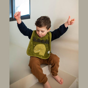 Trixie Organic Cotton Baby Bibs | Soft Animal Collection For 0+ Months