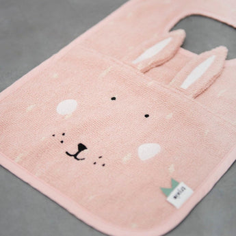 Trixie Organic Cotton Baby Bibs | Soft Animal Collection For 0+ Months