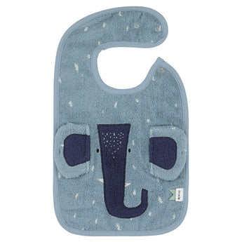 Trixie Organic Cotton Baby Bibs | Soft Animal Collection For 0+ Months