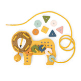 Trixie Wooden Animal Lacing Game | Fsc Certified Threading Toy For Kids