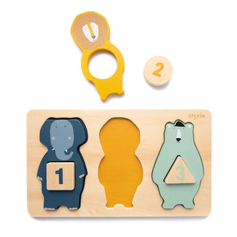 Trixie Wooden Counting Puzzle Toy | Wooden Toys