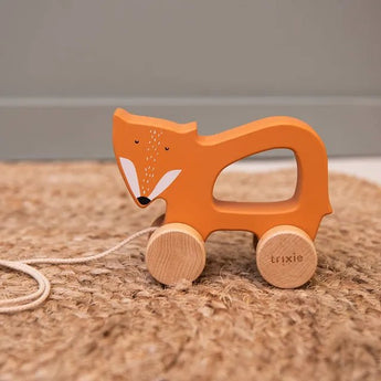 Trixie Wooden Pull Along Toy For Kids | Fsc Certified Toddler Gift - My Little Thieves
