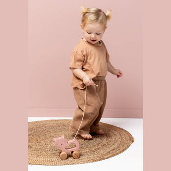 Trixie Wooden Pull Along Toy For Kids | Fsc Certified Toddler Gift - My Little Thieves