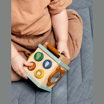 Trixie Wooden Small Activity Cube Toy | Wooden Toys