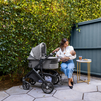 Upp Ababy Bassinet V3 Carbon Frame | Safe Newborn Stroller Carrycot