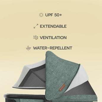 Upp Ababy Bassinet V3 Carbon Frame | Safe Newborn Stroller Carrycot