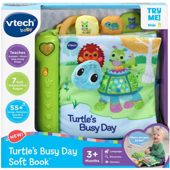 V Tech V Tech Turtles Busy Day Soft Book Interactive Learning For Babies | Infant