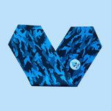 Waterplops Junior Swimming Goggles Ultra Soft Band | Blue Camouflage 3+