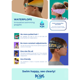 Waterplops White Junior Swimming Goggles Ultra Soft Band With Magical Unicorns | Swim Accessories