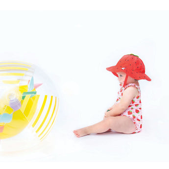 Zoocchini Ruffled One Piece Swimsuit UPF 50+ Easy Snap Crot