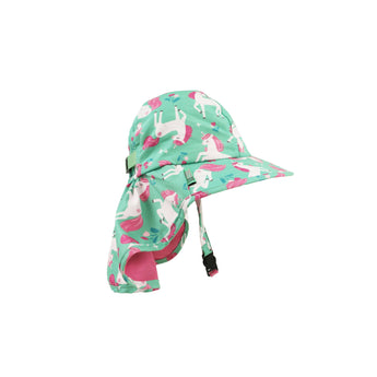 Zoocchini Unicorn Cape Sun Hat Upf 50+ | Kids Uv Protection Hat