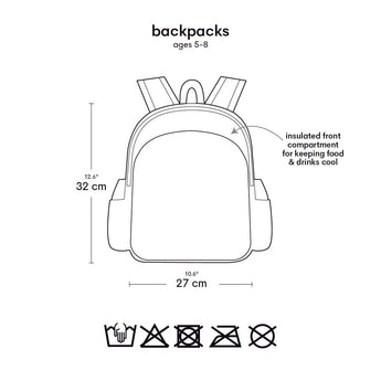 A Little Lovely Company Kids Backpack Insulated | School Bag With Snack Pocket - My Little Thieves