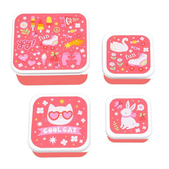A Little Lovely Company Lunch And Snack Box Set | Kids Multi Piece Mealtime - My Little Thieves