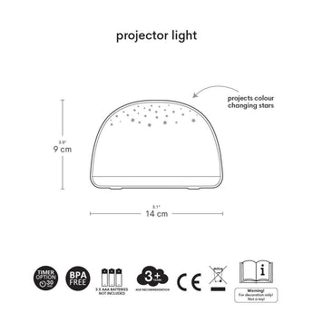 A Little Lovely Company Projector Light Rotating Lamp | Kids - My Little Thieves