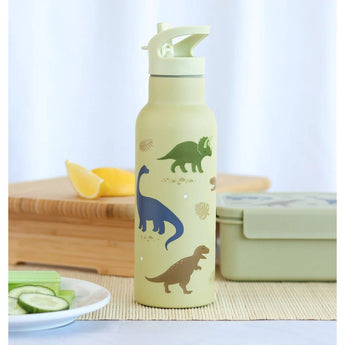 A Little Lovely Company Stainless Steel Water Bottle 500ml | Kids School Bottle - My Little Thieves