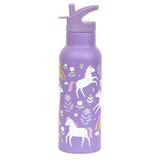 A Little Lovely Company Stainless Steel Water Bottle 500ml | Kids School Bottle - My Little Thieves