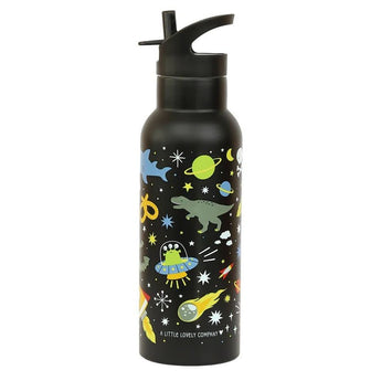 A Little Lovely Company Stainless Steel Water Bottle 500ml | Kids School Bottle - My Little Thieves