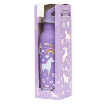 A Little Lovely Company Stainless Steel Water Bottle 500ml | Kids School Bottle - My Little Thieves