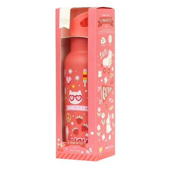 A Little Lovely Company Stainless Steel Water Bottle 500ml | Kids School Bottle - My Little Thieves