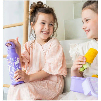 A Little Lovely Company Stainless Steel Water Bottle 500ml | Kids School Bottle - My Little Thieves