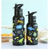 A Little Lovely Company Stainless Steel Water Bottle 500ml | Kids School Bottle - My Little Thieves
