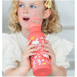 A Little Lovely Company Stainless Steel Water Bottle 500ml | Kids School Bottle - My Little Thieves