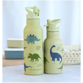 A Little Lovely Company Stainless Steel Water Bottle 500ml | Kids School Bottle - My Little Thieves