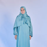 Adult Isdal Prayer Satin Prayer Clothes - One Piece with Wrap - Around Head Scarf - My Little Thieves