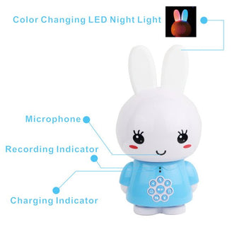 Alilo - Honey Bunny, G6 – Blue | With over 60 popular nursery rhymes and bedtime stories | Night Light for Kids, Rechargeable | 10 M+ - My Little Thieves