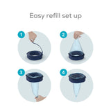Angelcare 3 Pack Refill Octagonal Grey Blue | Active - My Little Thieves