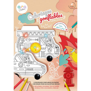 Ara Creative Inflatable Coloring Firefighter Policeman - My Little Thieves