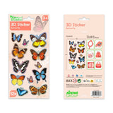 Avenir - 3D Stickers 10 pack - Butterfly Multicolour | These beautiful and realistic - looking 3D stickers pop out to showcase a gorgeous collection. | ages 3+ - My Little Thieves