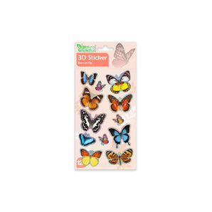 Avenir - 3D Stickers 10 pack - Butterfly Multicolour | These beautiful and realistic - looking 3D stickers pop out to showcase a gorgeous collection. | ages 3+ - My Little Thieves