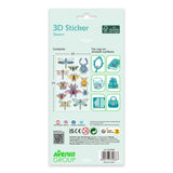 Avenir - 3D Stickers 10 pack - Butterfly Multicolour | These beautiful and realistic - looking 3D stickers pop out to showcase a gorgeous collection. | ages 3+ - My Little Thieves