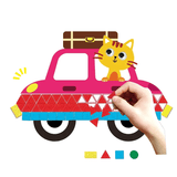 Avenir Create My First Story Book - Cars | Mosaic Junior Kit: Fun DIY Activity for Kids - Improve Coordination and Perception of Colors | Ideal gift for Kids 3+ - My Little Thieves