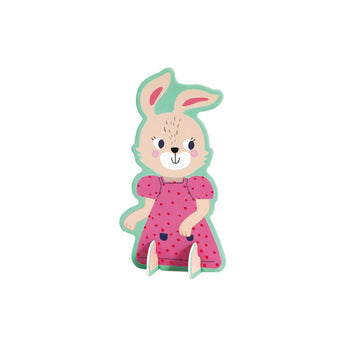Avenir - Little Hands Play Box - Animal Town Multicolour | 3D puzzle and laces to create an awesome bunny town | Ideal ages 3+ - My Little Thieves
