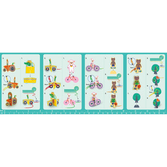 Avenir - Little Hands Play Box - Animal Town Multicolour | 3D puzzle and laces to create an awesome bunny town | Ideal ages 3+ - My Little Thieves