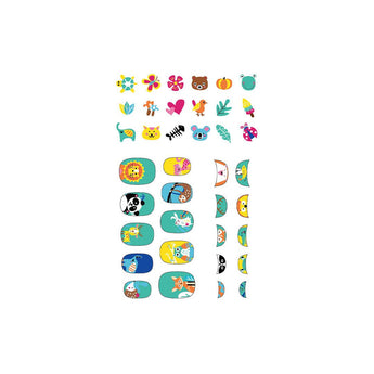 Avenir - Nail Stickers Fluorescent - Under the sea Multicolour |Peel sticker for edge to avoid tearing, remove the glue using soap or acetone | Ages 3+ - My Little Thieves