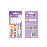 Avenir - Nail Stickers Fluorescent - Under the sea Multicolour |Peel sticker for edge to avoid tearing, remove the glue using soap or acetone | Ages 3+ - My Little Thieves
