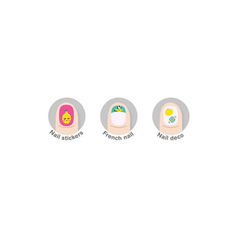 Avenir - Nail Stickers Fluorescent - Under the sea Multicolour |Peel sticker for edge to avoid tearing, remove the glue using soap or acetone | Ages 3+ - My Little Thieves