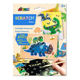 Avenir Scratch - Dinos | Arts & Crafts, Greeting Cards Set | Make Beautiful Greetings Cards | Scratch Art 3+ - My Little Thieves
