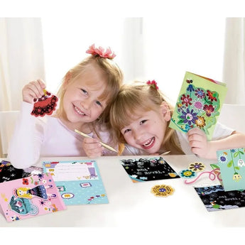 Avenir Scratch - Dinos | Arts & Crafts, Greeting Cards Set | Make Beautiful Greetings Cards | Scratch Art 3+ - My Little Thieves