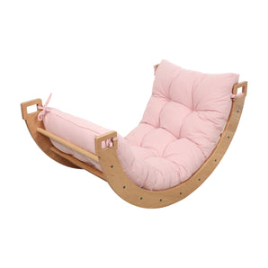 Larisa & Pumpkin Large Rocker Balance Arch with White Pillow