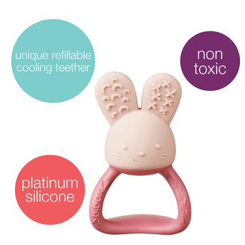 b.box Chill + Fill Teether β Sage | Fillable Water Teething Toy for Babies | Soothing Relief for Sore Gums | Chillable Design | 3m+
