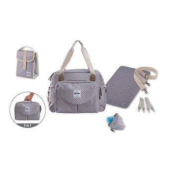 Beaba Geneva Ii Changing Bag With Pouch | Parent Bag - My Little Thieves
