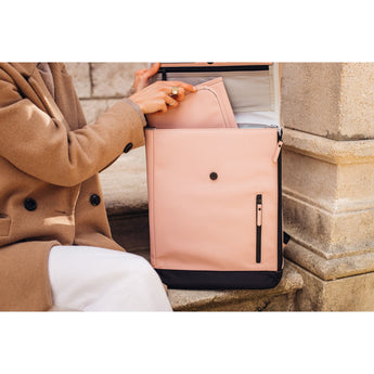 Beaba Oslo Changing Bag In Clay | Elegant & Practical Nappy Bag - My Little Thieves
