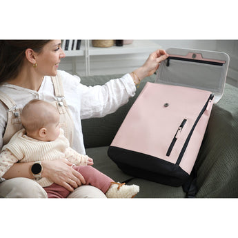 Beaba Oslo Changing Bag In Clay | Elegant & Practical Nappy Bag - My Little Thieves