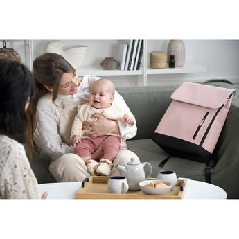 Beaba Oslo Changing Bag In Clay | Elegant & Practical Nappy Bag - My Little Thieves