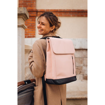 Beaba Oslo Changing Bag In Clay | Elegant & Practical Nappy Bag - My Little Thieves