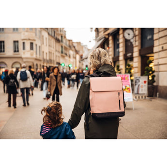 Beaba Oslo Changing Bag In Clay | Elegant & Practical Nappy Bag - My Little Thieves